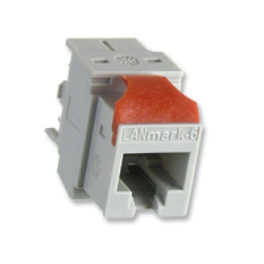 Red clip for LANmark Snap-In connector to keystone format (keystone height 20,0-20,5 mm / wall thickness 1,5-1,75 mm )